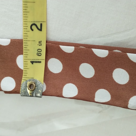 2/$10 NWOT Twilly for handbag, brown & white dot - Picture 2 of 3